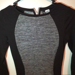 Gray/Silver Bodycon Dress